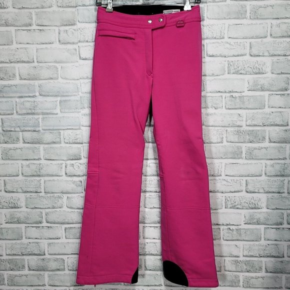 Vintage 80s Tyrolia‎ by Head Womens Hot Pink Snow Bunny Ski Pants Barbiecore - Picture 1 of 10